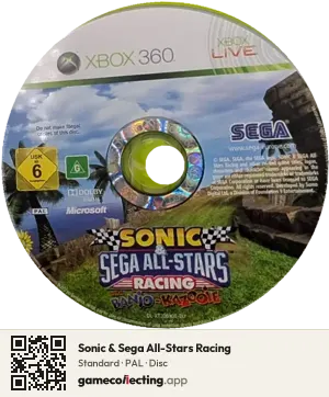 Sonic & Sega All-Stars Racing Xbox 360, PAL disc