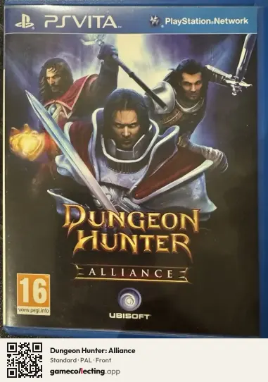 Dungeon Hunter: Alliance PlayStation Vita, PAL box front