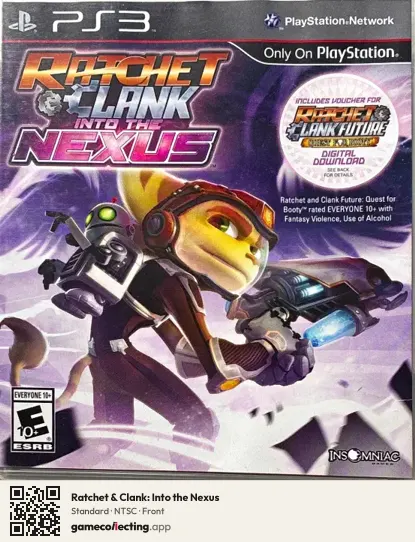 Ratchet & Clank: Into the Nexus PlayStation 3, NTSC box front