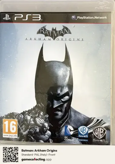 Batman: Arkham Origins PlayStation 3, Italy box front