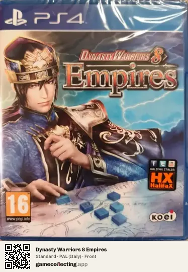 Dynasty Warriors 8 Empires PlayStation 4, Italy box front