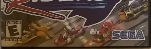Sonic Riders, the ESRB box on its front