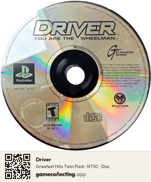 Driver PlayStation, NTSC disc