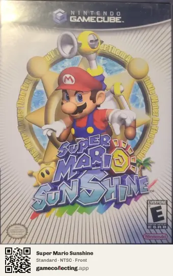 Super Mario Sunshine Nintendo GameCube, NTSC box front