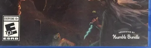 Slay the Spire, the ESRB box on its front