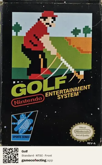 Golf Nintendo Entertainment System, NTSC box front