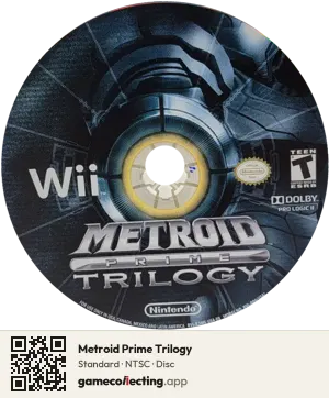 Metroid Prime Trilogy Nintendo Wii, NTSC disc