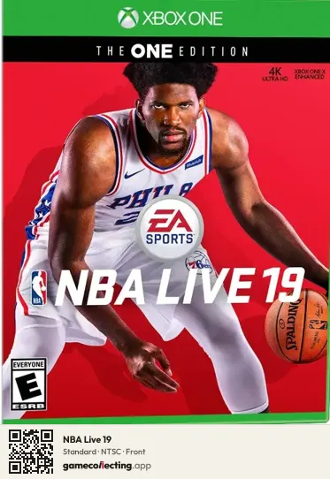 NBA Live 19 Xbox One, NTSC box front