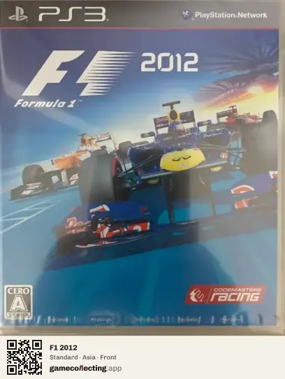 F1 2012 PlayStation 3, Asia box front