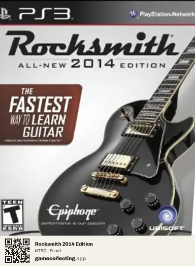 Rocksmith 2014 Edition PlayStation 3, NTSC box front