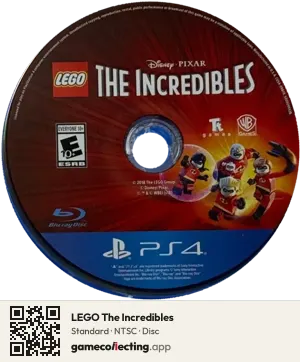 LEGO The Incredibles PlayStation 4, NTSC disc