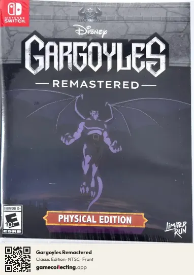 Gargoyles Remastered Nintendo Switch, NTSC box front