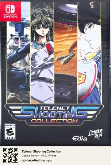 Telenet Shooting Collection Nintendo Switch, NTSC box front