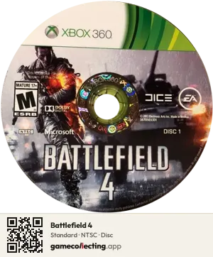 Battlefield 4 Xbox 360, NTSC disc