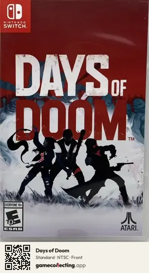 Days of Doom Nintendo Switch, NTSC box front