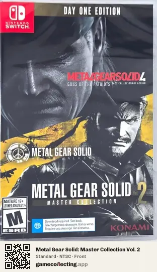Metal Gear Solid: Master Collection Vol. 2 Nintendo Switch, NTSC box front