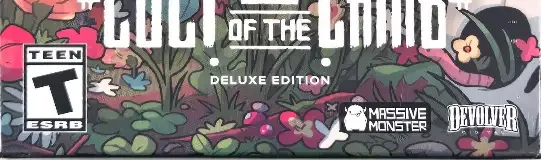 Cult of the Lamb, the ESRB box on its front