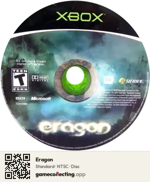 Eragon Xbox, NTSC disc