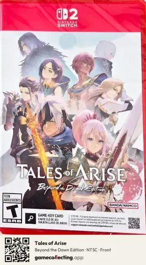 Tales of Arise Nintendo Switch 2, NTSC box front