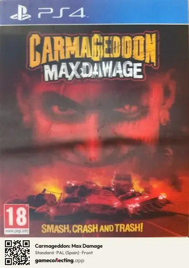 Carmageddon: Max Damage PlayStation 4, Spain box front