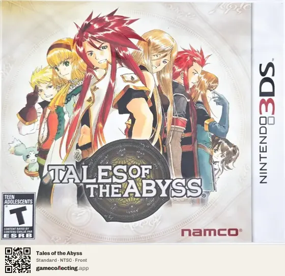 Tales of the Abyss Nintendo 3DS, NTSC box front