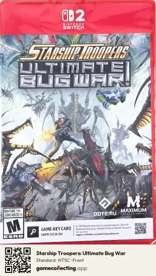 Starship Troopers: Ultimate Bug War Nintendo Switch 2, NTSC box front