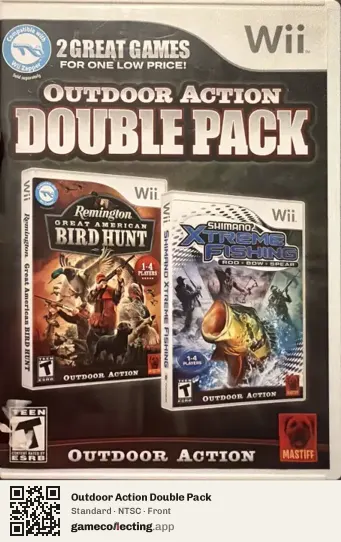 Outdoor Action Double Pack Nintendo Wii, NTSC box front