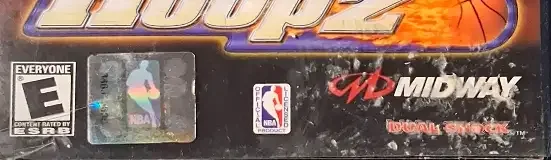 NBA Hoopz, the ESRB box on its front