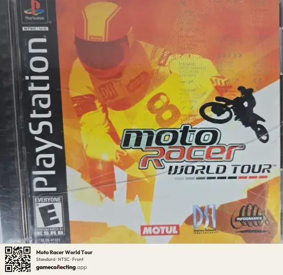 Moto Racer World Tour PlayStation, NTSC box front