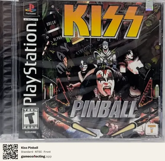 Kiss Pinball PlayStation, NTSC box front