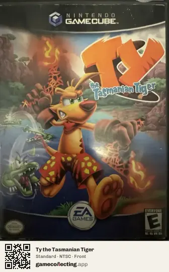 Ty the Tasmanian Tiger Nintendo GameCube, NTSC box front