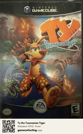 Ty the Tasmanian Tiger Nintendo GameCube, NTSC box front
