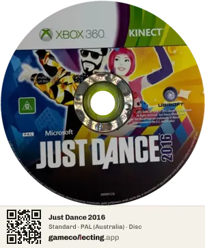 Just Dance 2016 Xbox 360, PAL disc