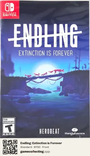 Endling: Extinction is Forever Nintendo Switch, NTSC box front