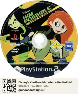 Disney's Kim Possible: What's the Switch? PlayStation 2, PAL disc