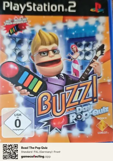 Buzz! The Pop Quiz PlayStation 2, Germany box front