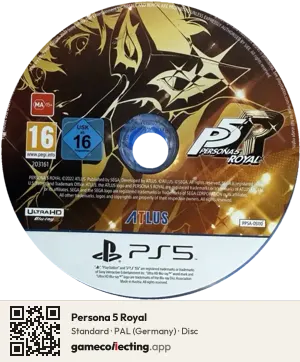 Persona 5 Royal PlayStation 5, PAL disc