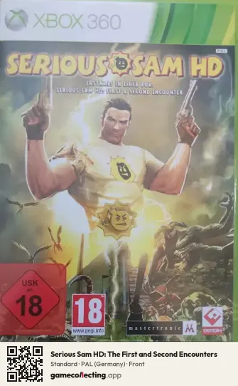 Serious Sam HD: The First and Second Encounters Xbox 360, Germany box front