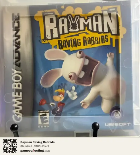 Rayman Raving Rabbids Game Boy Advance, NTSC box front