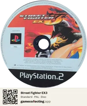 Street Fighter EX3 PlayStation 2, PAL disc