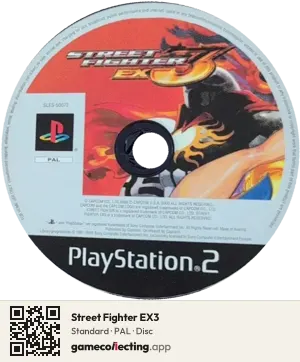 Street Fighter EX3 PlayStation 2, PAL disc