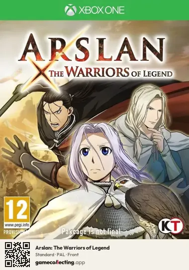 Arslan: The Warriors of Legend Xbox One, PAL box front