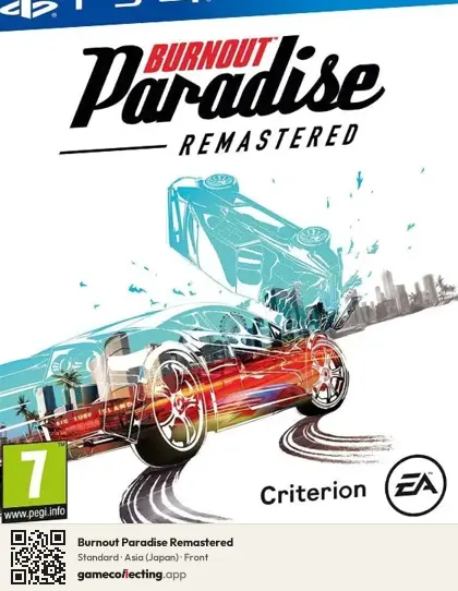 Burnout Paradise Remastered PlayStation 4, Japan box front