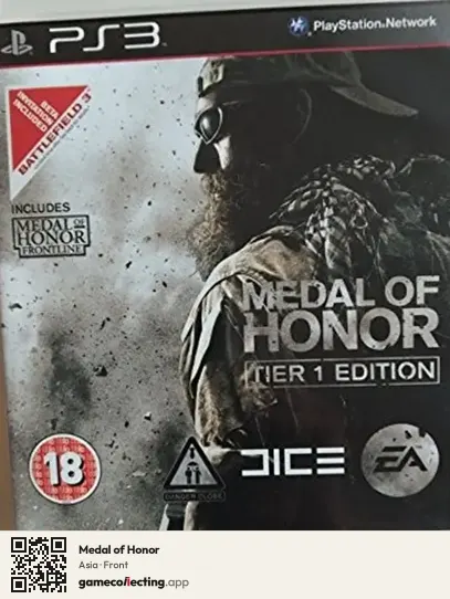 Medal of Honor PlayStation 3, Asia box front