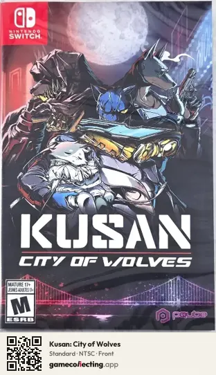 Kusan: City of Wolves Nintendo Switch, NTSC box front