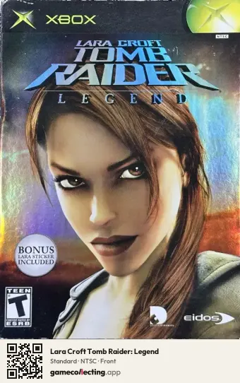 Lara Croft Tomb Raider: Legend Xbox, NTSC box front