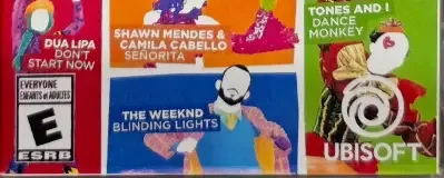 Just Dance 2021, the ESRB box on its front