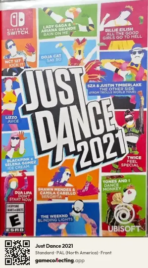 Just Dance 2021 Nintendo Switch, North America box front