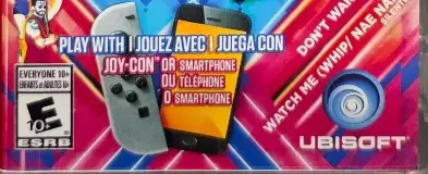 Just Dance 2017, the ESRB box on its front