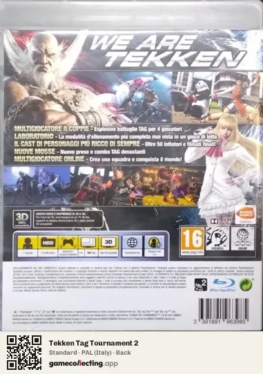 Tekken Tag Tournament 2 PlayStation 3, Italy box back
